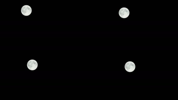 月亮动画明月满月特写