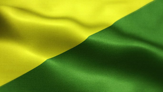 运动队的无名绿色和黄色可循环挥舞旗帜动画背景库存视频-国家运动队、足球、足球、篮球、橄榄球、排球、奥