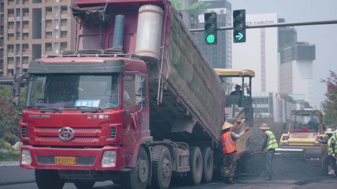 板油路道路建设