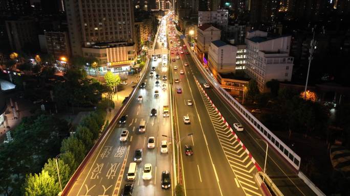 【大疆御3】城市道路夜景