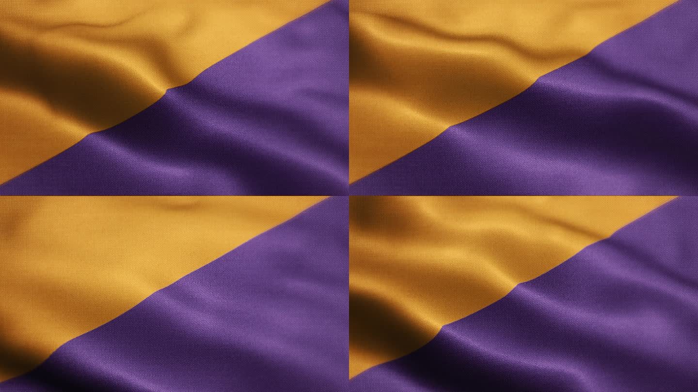 无名黄色和紫色可循环的运动队挥舞旗帜动画背景库存视频-国家运动队、足球、足球、篮球、橄榄球、排球、奥