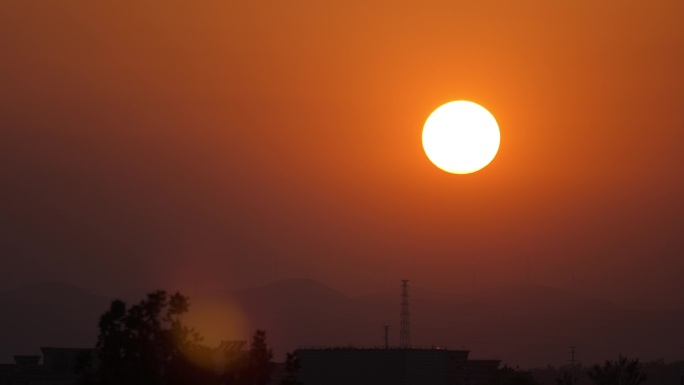 4k太阳落山延时