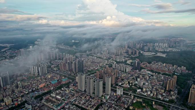 城市早霞龙岗恒大城市之光全景