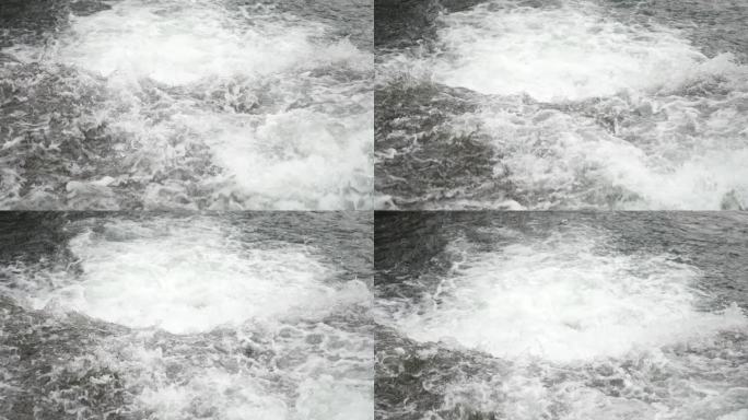 实拍小溪河流流水升格慢动作视频素材