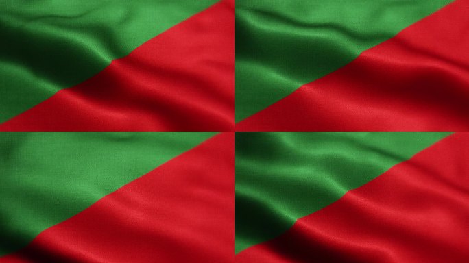 无名绿色和红色可循环的运动队挥舞旗帜动画背景库存视频-国家队、运动队、足球、足球、篮球、橄榄球、排球