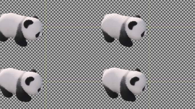 大熊猫走路动画熊猫视频