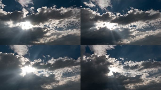 阳光穿过云层  丁达尔现象