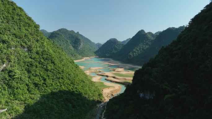 4K航拍穿越更望湖一镜到底