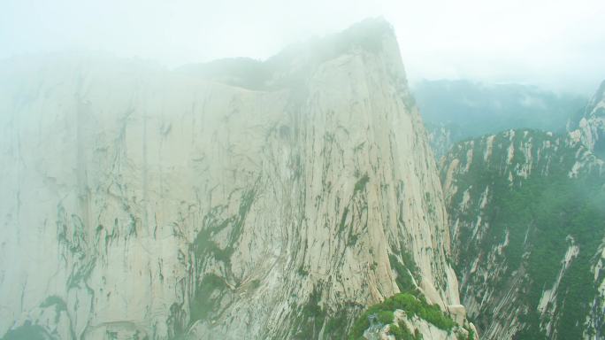 陕西5A景区西岳华山航拍