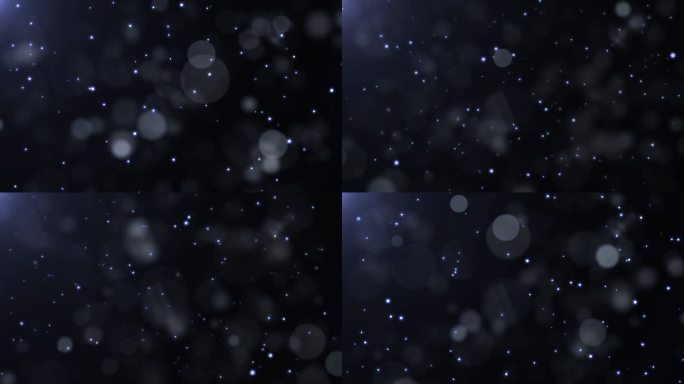 无缝衔接浪漫蓝色光晕氛围粒子