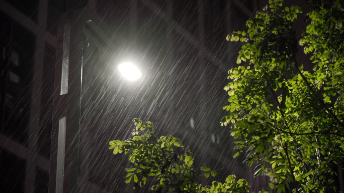 城市雨夜 下雨的夜晚