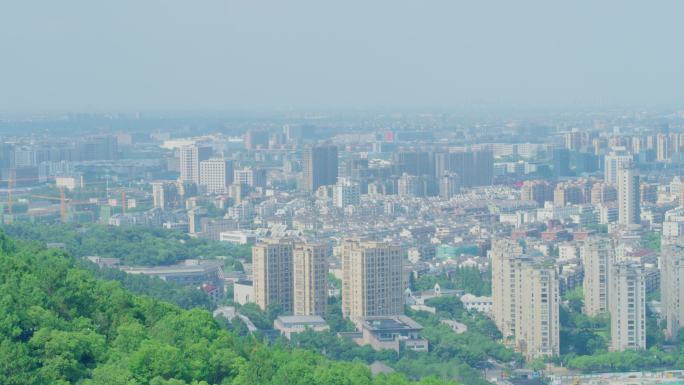4K航拍杭州临平城市空镜