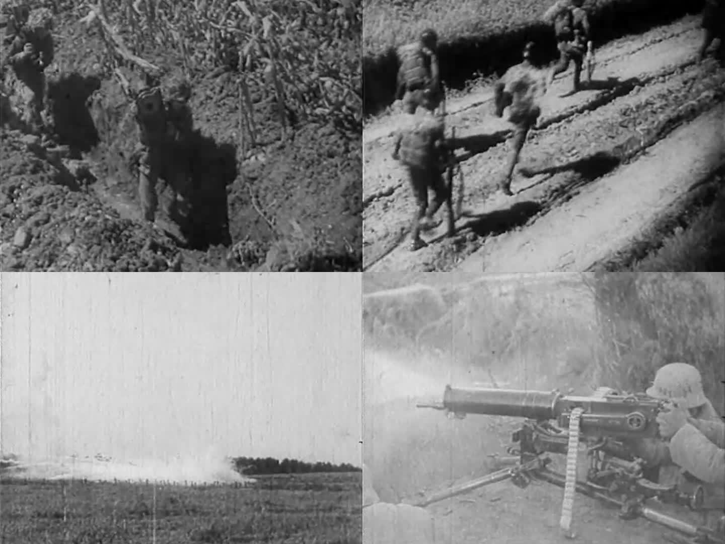 军民 构筑防御工事 反击日军 战壕
