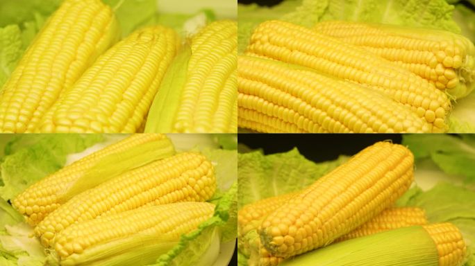 玉米，棚拍新鲜玉米