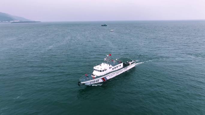 原创宣传片海警船海巡素材