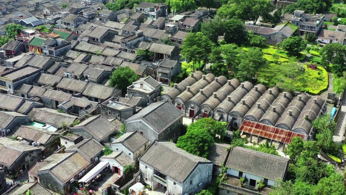 广东深圳大鹏所城古建筑群航拍摄影