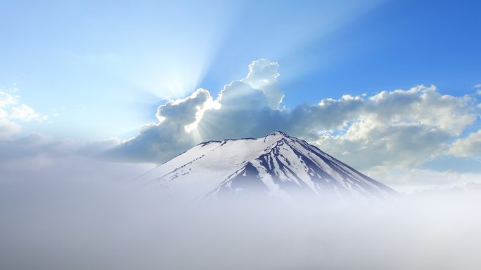 钻石富士山，积雪覆盖，可能，日本