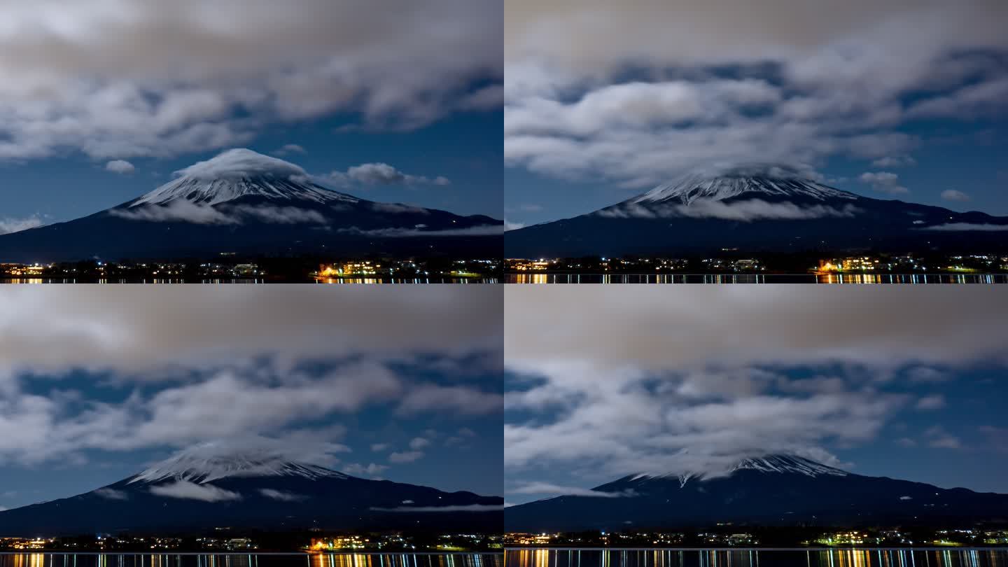 夜晚的富士山，日程表