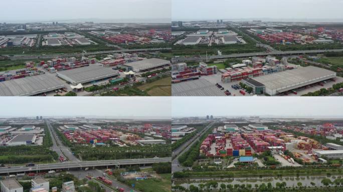 4K原素材-上海临港物流中心