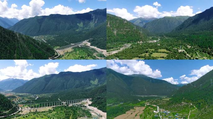 西藏 西藏建设 西藏电力 高山电塔 西藏