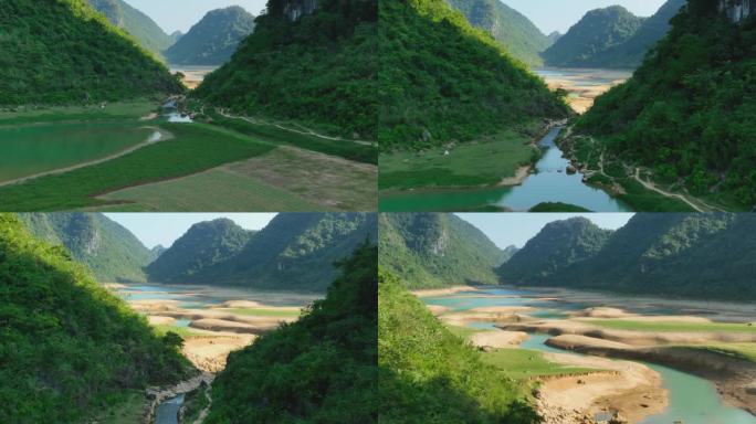 4K航拍更望湖绿水青山一镜到底