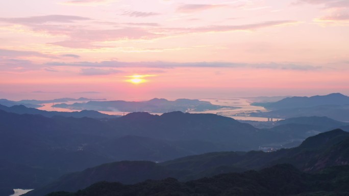 鼓岭的清晨日出