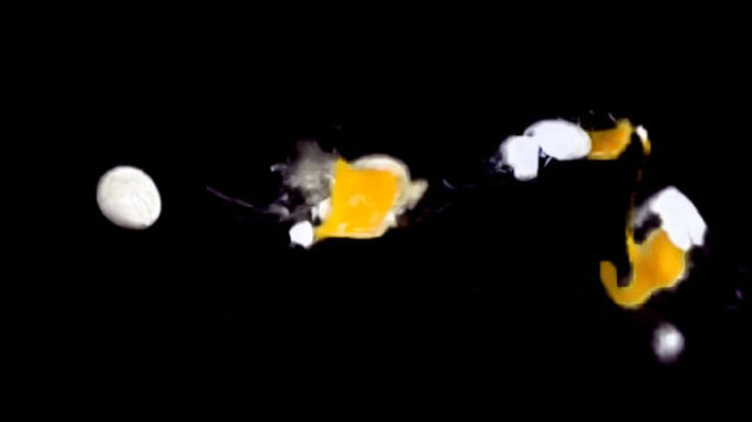 鸡蛋炸开破碎素材带透明通道