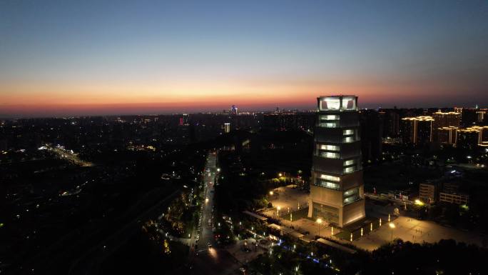 西安揽月阁4K夜景航拍