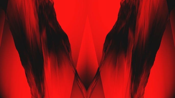 【4K时尚背景】黑红光影艺术抽象创意空间