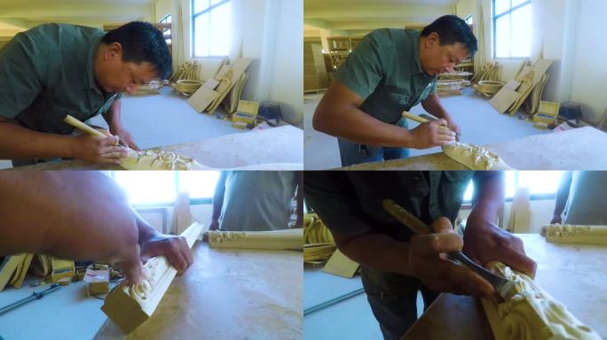 传统工艺 工作室 木雕工坊 手艺人