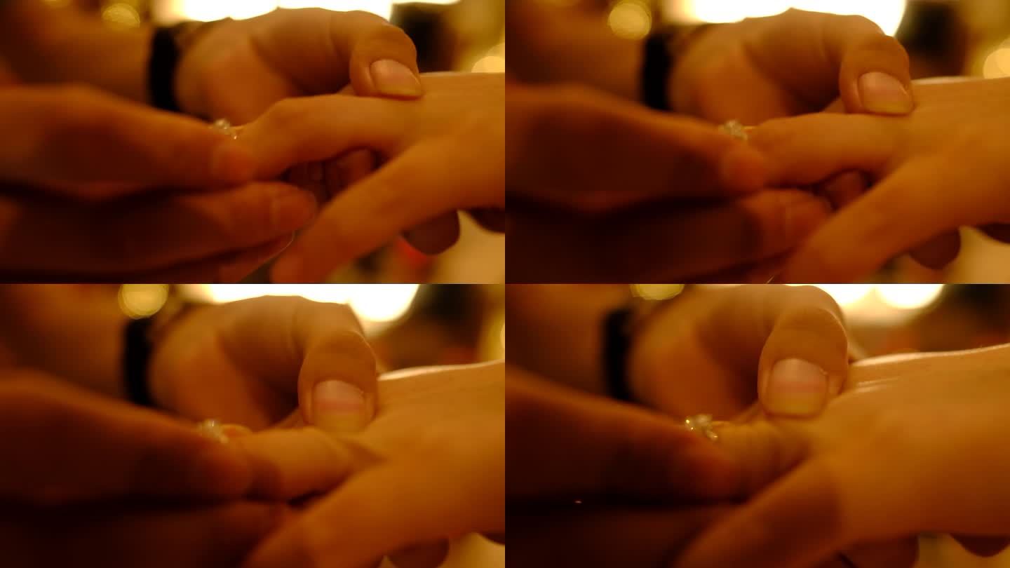 求婚 戒指 带戒指  浪漫 温馨 求爱