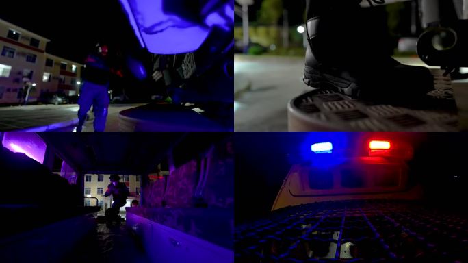 模拟拍摄公安警察紧急集合空镜2