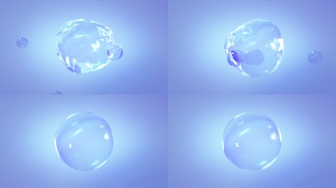 精华分子吸收渗透修复细胞恢复饱满 蓝色