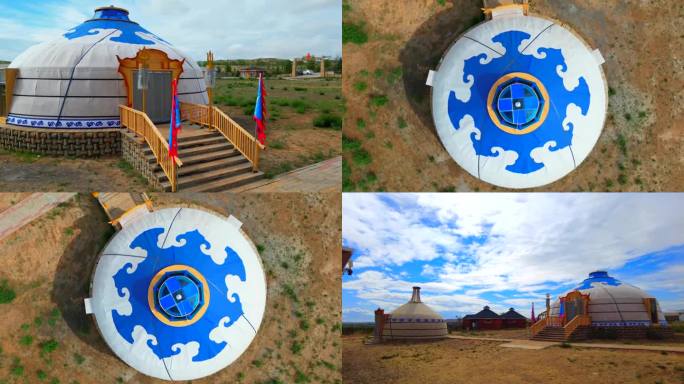 崭新的蒙古包民族特色度假区