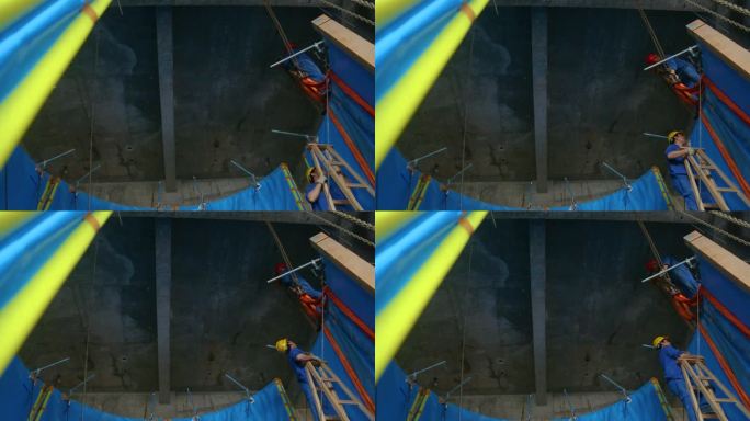 海洋公园 工程建设 建筑工地 娱乐设施