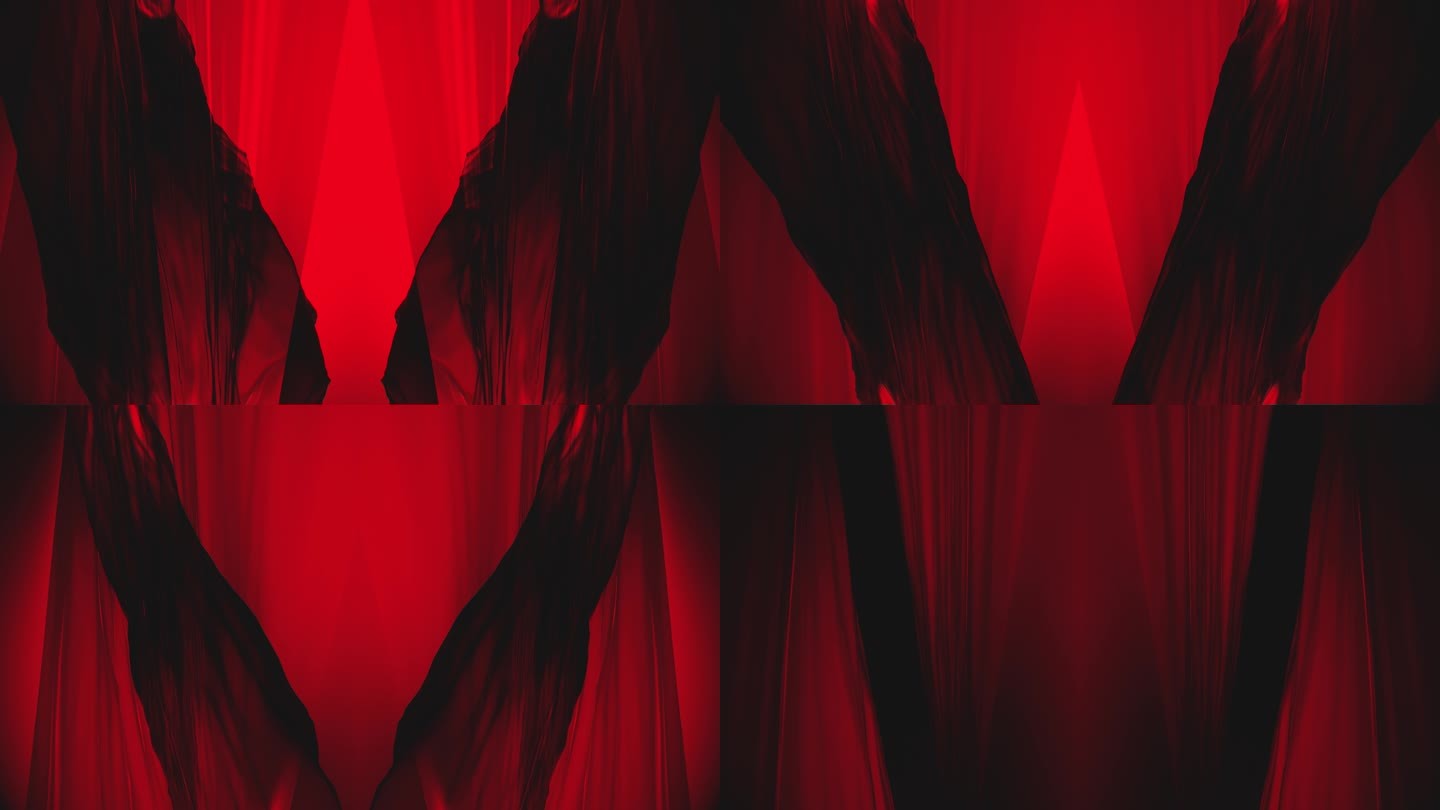 【4K时尚背景】黑红光晕艺术抽象创意空间