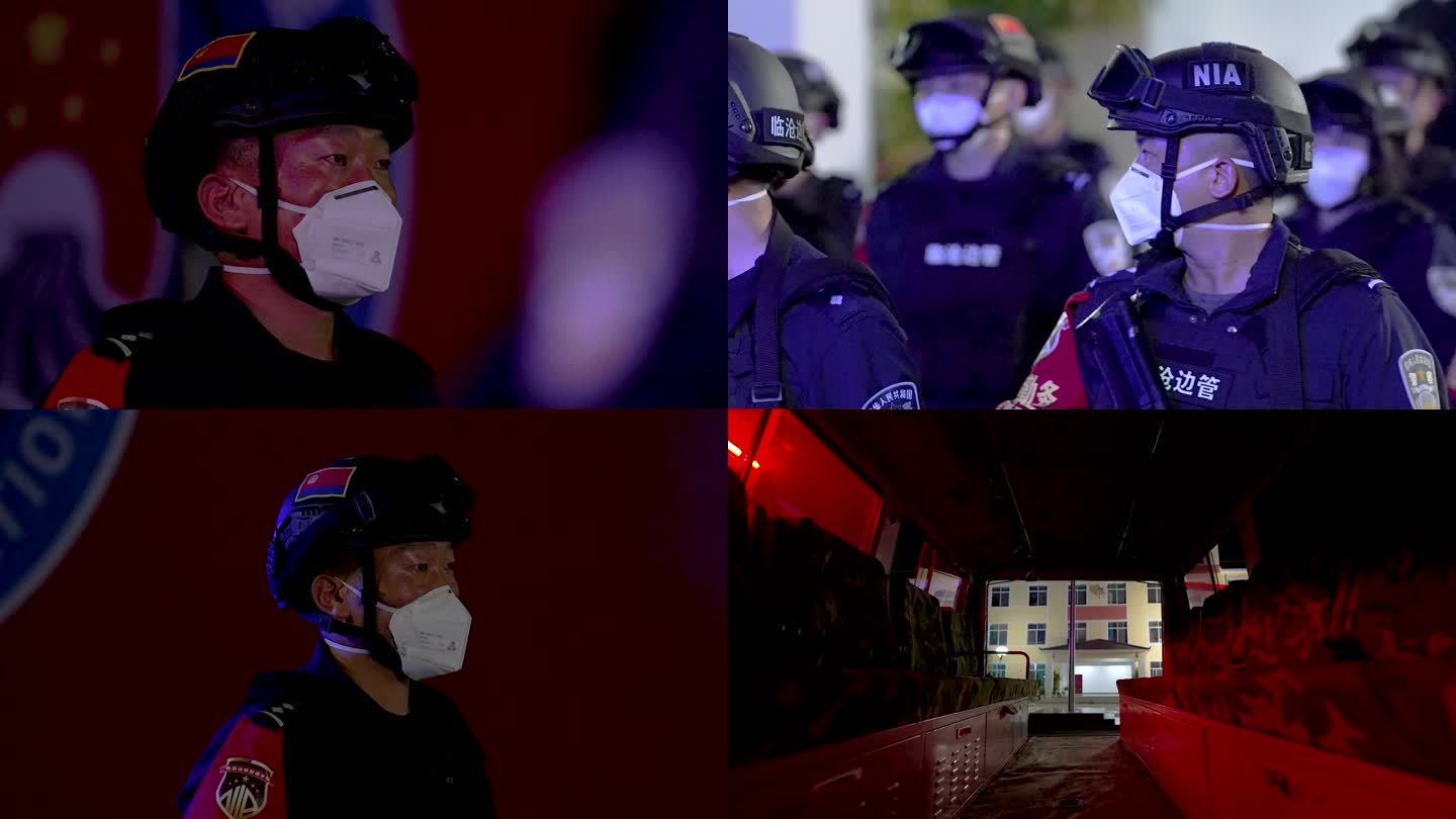 模拟拍摄公安警察紧急集合空镜合集6