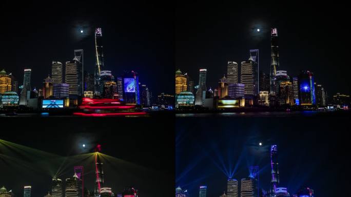 4K上海夜景延时拍摄