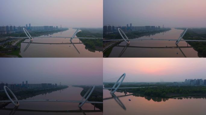 【航拍延时】南京眼步行桥