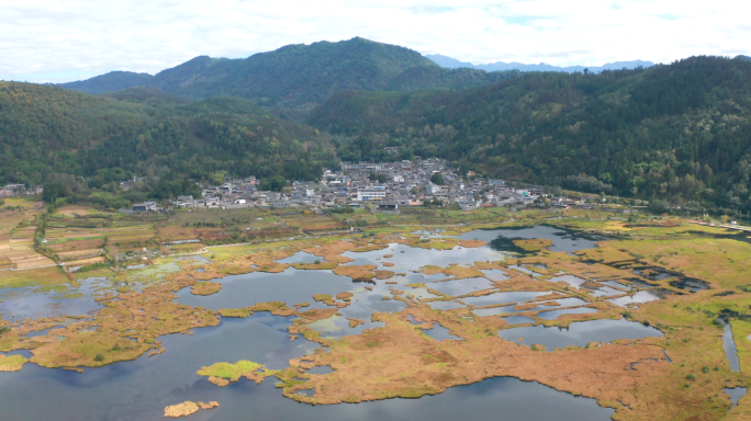 腾冲北海湿地公园航拍