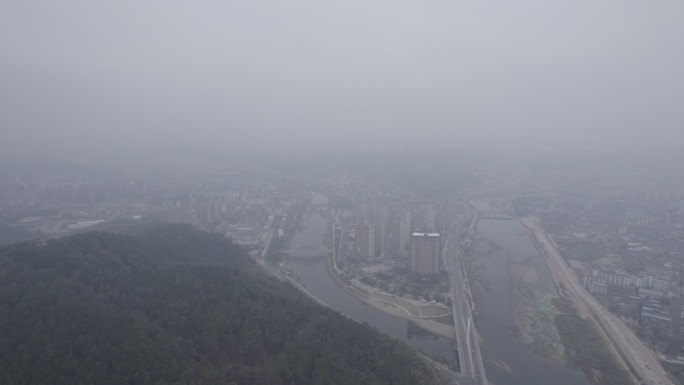 南平 光泽 航拍 全景 橘子洲