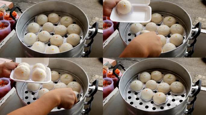 中国蒸饺子民间美食民俗蒸笼甜点升格