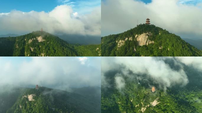 三门峡卢氏玉皇山顶玉皇云海航拍3