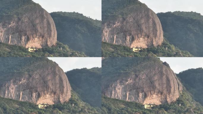 浙江绍兴诸暨风景旅游汤江岩寺庙岩石实拍