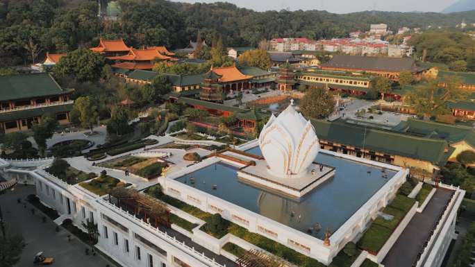 4k庐山东林寺九江寺庙求佛