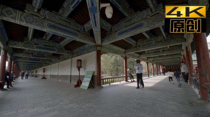 北京天坛公园游玩游客