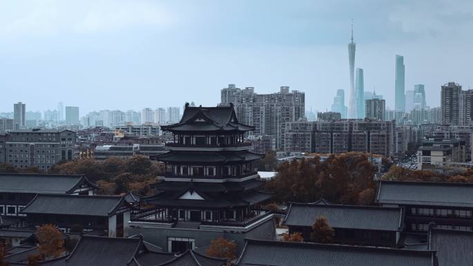 海珠湖广州文化馆素材