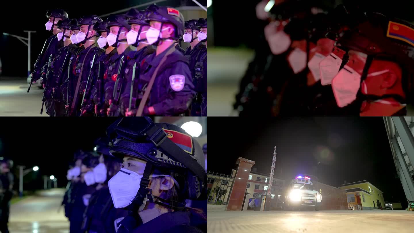模拟拍摄公安警察紧急集合空镜合集3