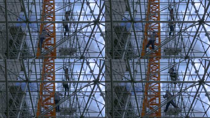 海洋公园 工程建设 建筑工地 娱乐设施