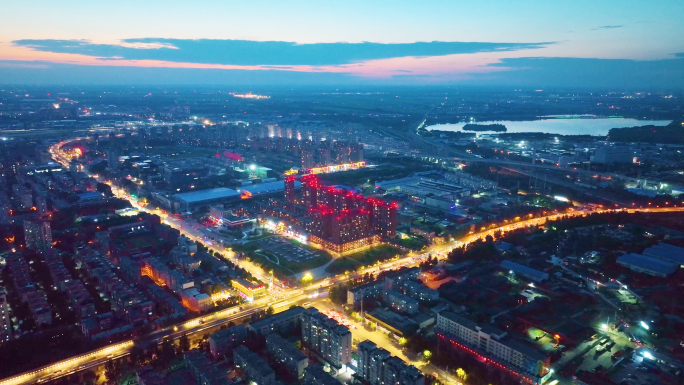 沈阳市区景观N夜景